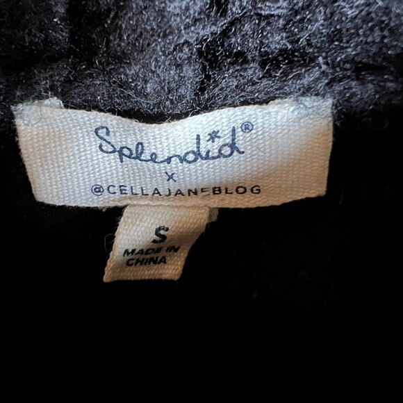 SPLENDID X CELLA JANE Striped Turtleneck Wool Cashmere Oversized Sweater Size S - Picture 9 of 9